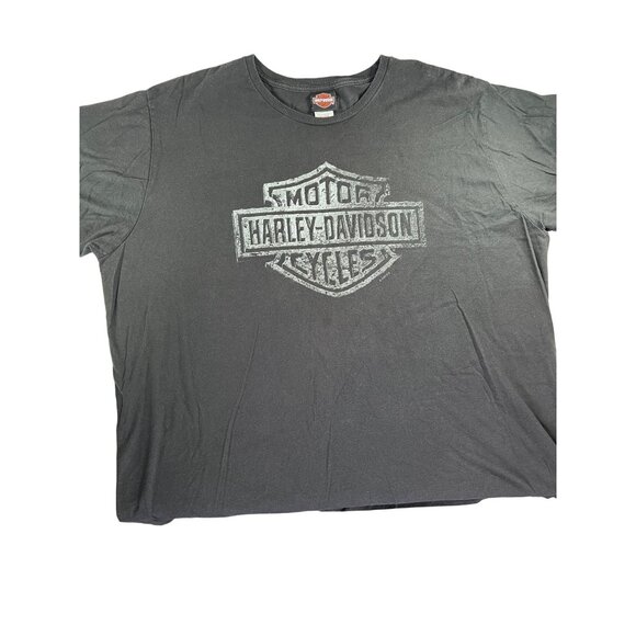Harley-Davidson Mens Black Graphic Tee‎ 3XL Motor Oil Manchester New Hampshire - Picture 1 of 5